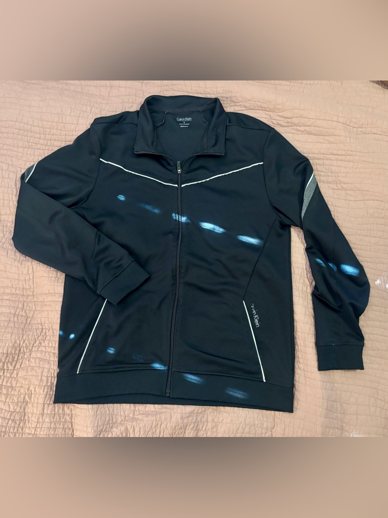 Calvin Klein Performance Black Top With White Logo Detail